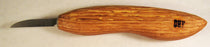 Deep Holler Carving Knife- 1.75"- FLAT GRIND-LARGE D HANDLE