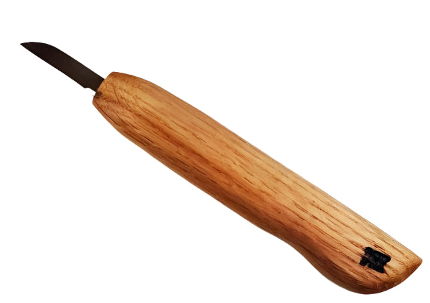 Deep Holler Carving Knife- 1.25"- FLAT GRIND-STANDARD HANDLE