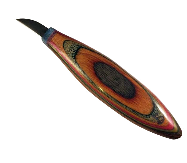 Silvern 1" Detail Knife-OVAL-Brown