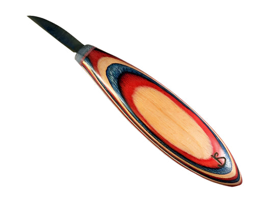 Silvern 1.5" Carvers Knife OVAL-Red, White, Blue
