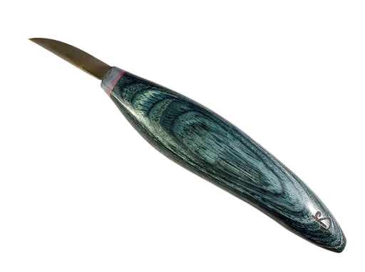 Silvern 1.5" Carvers Knife CRESCENT-Blue