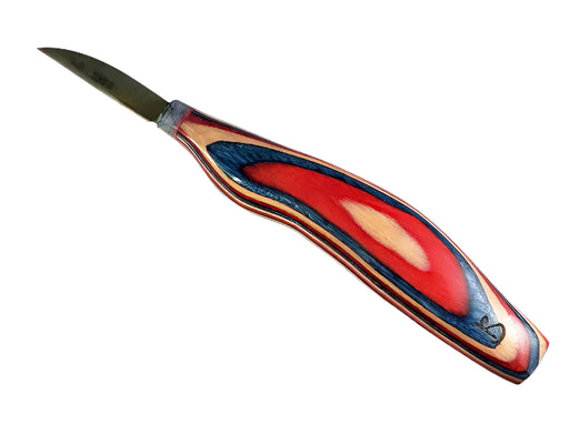 Silvern 1.5" Carvers Knife FINGER-Red, White, Blue