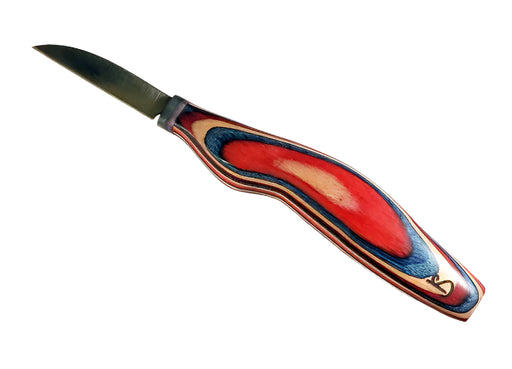 Silvern 2" Roughout Knife-FINGER Red, White, Blue