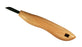 Deep Holler Carving Knife- 1.25"- FLAT GRIND-CURVY HANDLE