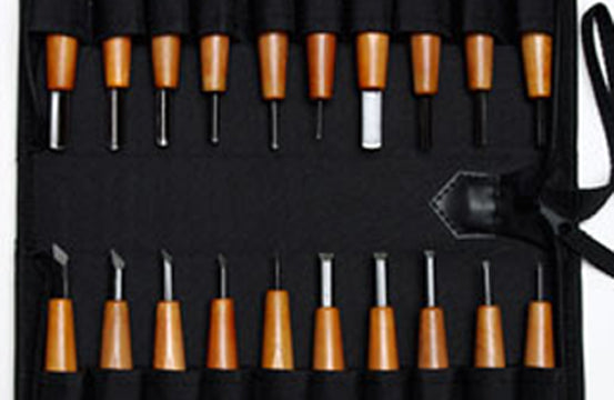 20 Piece Small/Miniature Tools with CASE — Mountain Woodcarvers