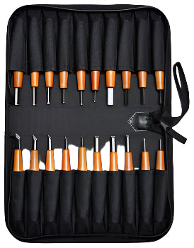 Miniised Tool 20 Piece Small/Miniature Tools with CASE — Mountain Woodcarvers