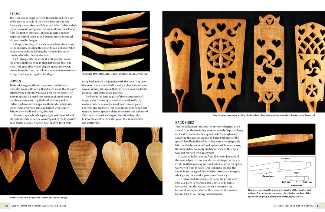 Great Book of Spoon Carving Patterns - Western