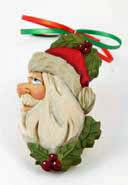 Christmas Cheer Santa Ornament Basswood Blank/Cutout Kit