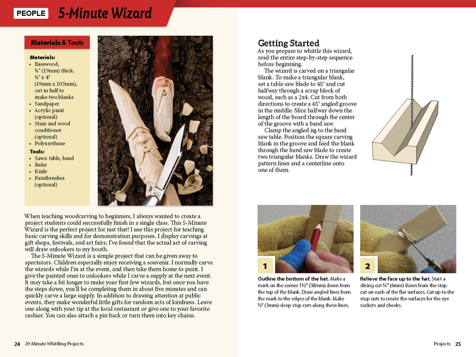 20 Minute Whittling Projects - Hindes