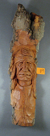 Original Woodcarving- Native American B9- Skylar Johnson