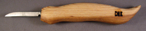 Deep Holler Carving Knife- 2"- FLAT GRIND-VEE HANDLE