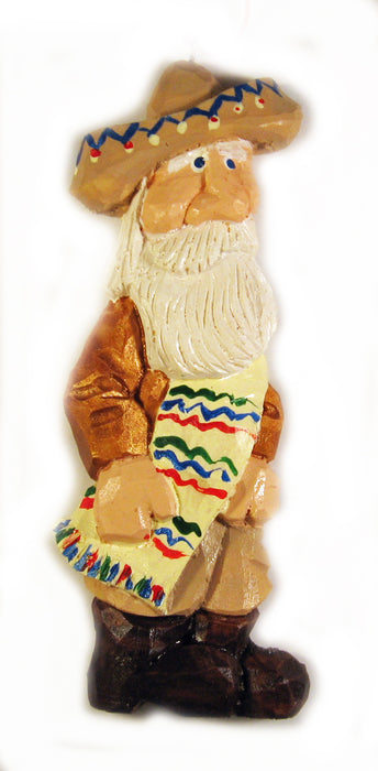 MEXICAN Santa Ornament Basswood Blank/Cutout Kit