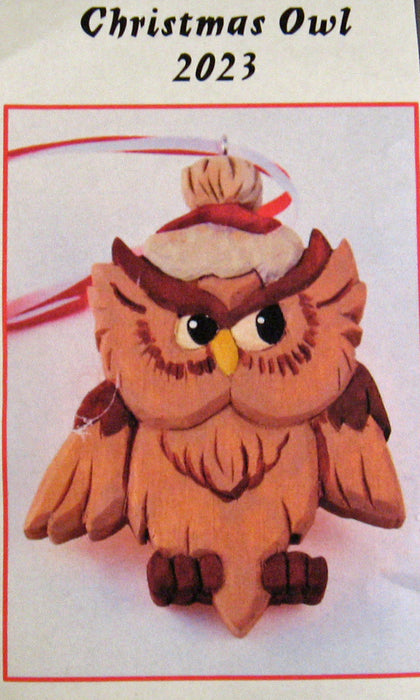 CHRISTMAS OWL Ornament Basswood Blank/Cutout Kit