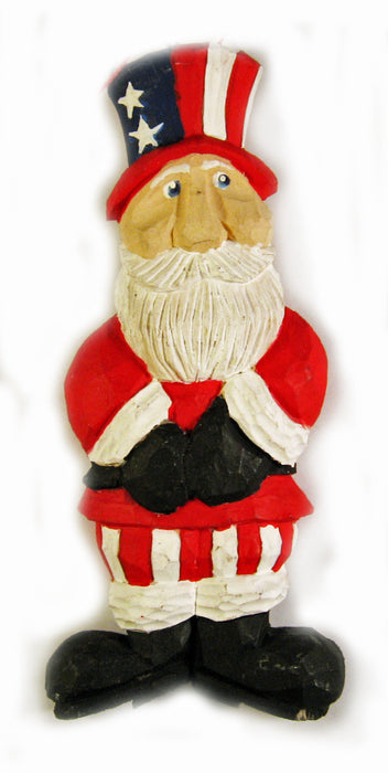 UNCLE SAM Santa Ornament Basswood Blank/Cutout Kit
