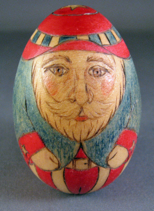 Original Woodburning- SANTA Egg