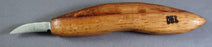 Deep Holler Carving Knife- 1.5"- FLAT GRIND-A HANDLE