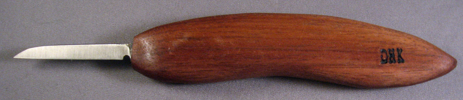 Deep Holler Carving Knife- 2"- FLAT GRIND-A HANDLE