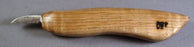 Deep Holler Carving Knife- 1"- FLAT GRIND-CURVY HANDLE