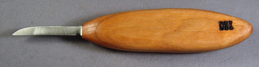 Deep Holler Carving Knife- 2"- FLAT GRIND-CIGAR HANDLE