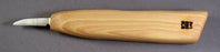 Deep Holler Carving Knife- 1.25"- FLAT GRIND-MEDIUM HANDLE
