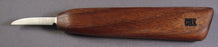 Deep Holler Carving Knife- 1.5"- FLAT GRIND-MEDIUM HANDLE