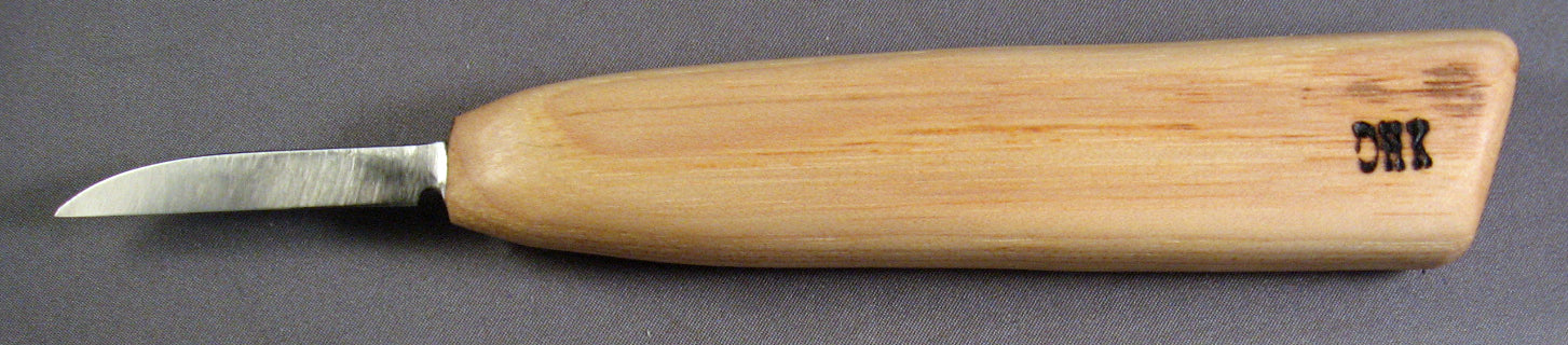 Deep Holler Carving Knife- 2"- FLAT GRIND-MEDIUM HANDLE