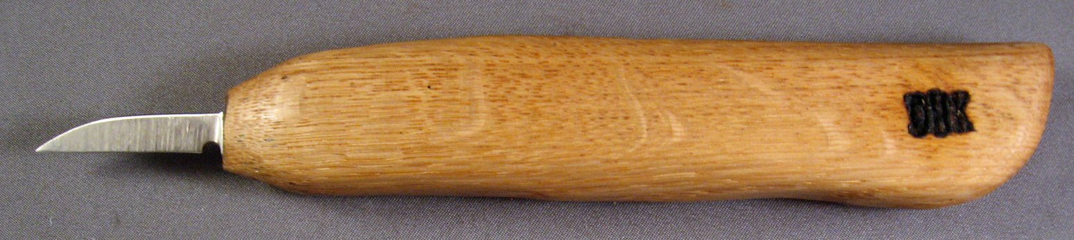 Deep Holler Carving Knife- 1.25"- FLAT GRIND-STANDARD HANDLE