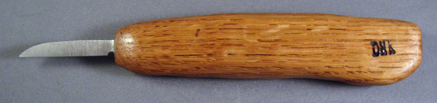 Deep Holler Carving Knife- 1.75"- FLAT GRIND-STANDARD HANDLE
