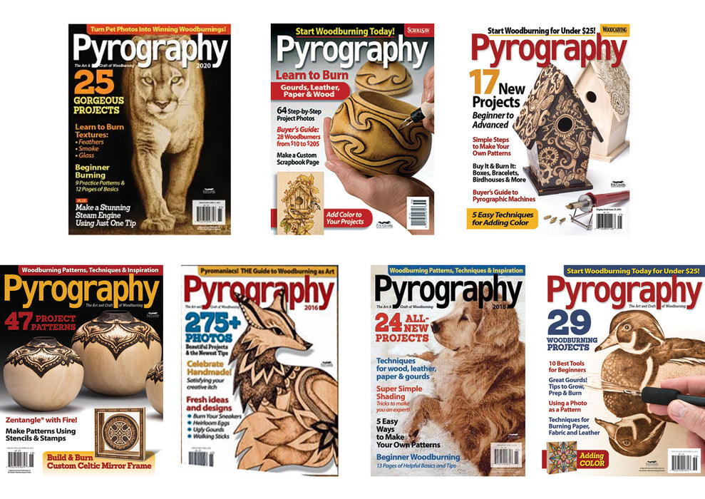 Pyrography Magazine BUNDLE