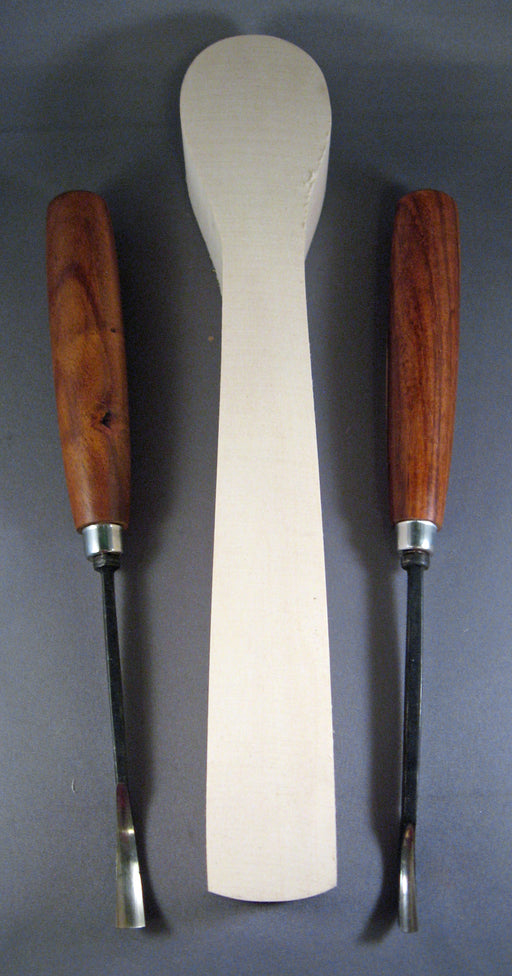 Spoon Carving Set-SHARP with basswood spoon blank