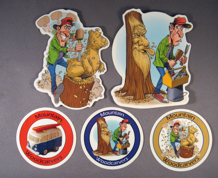 Sticker PACK — Mountain Woodcarvers