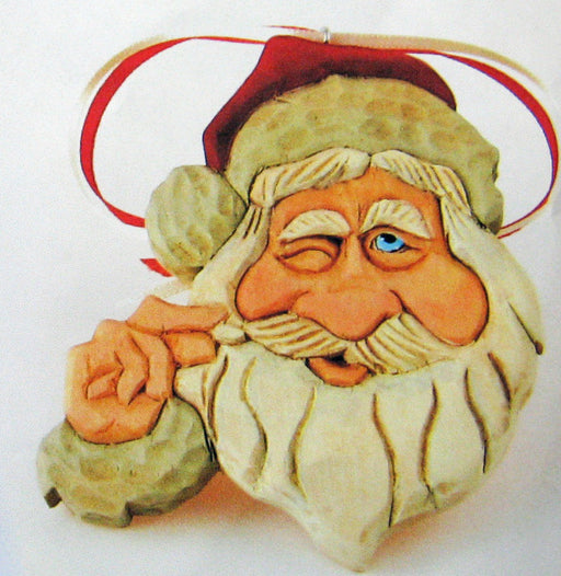 Twister Santa Ornament Basswood Blank/Cutout Kit
